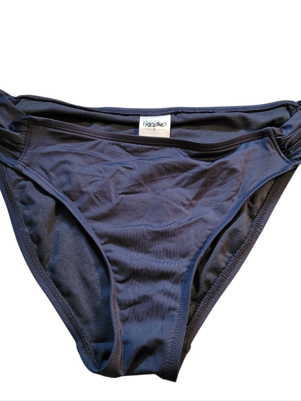 Mossimo Bikini Bottom Bathing Suit Size XL Blue Scrunch Sides